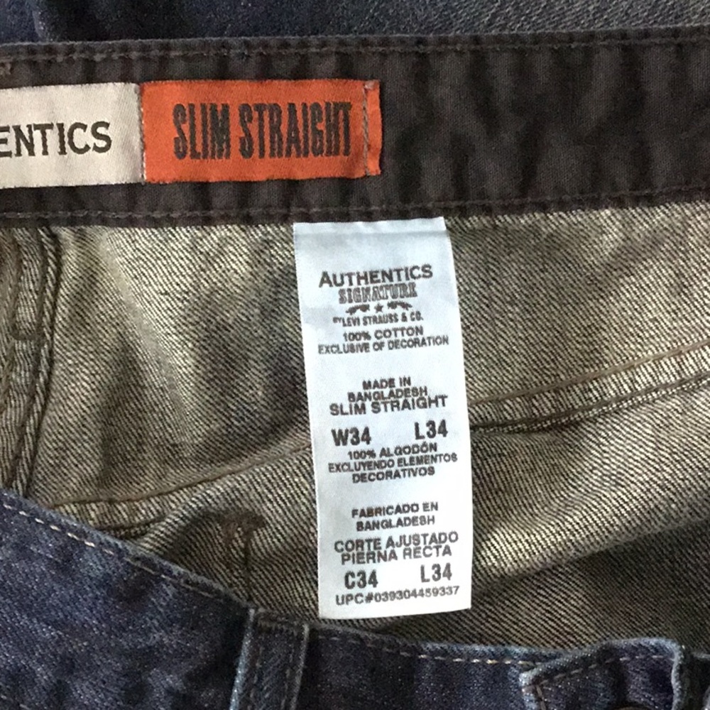 Levi’s Slim Straight Jean$40 size 34X34 - Picture 8 of 8